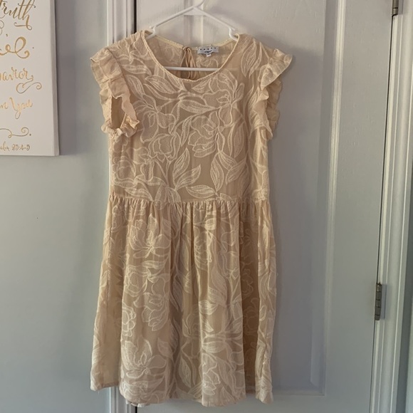 Suncoo Paris Serlie Robe Carry Lace Embroidered Dress Being Size T2/M ruffle - Picture 1 of 16